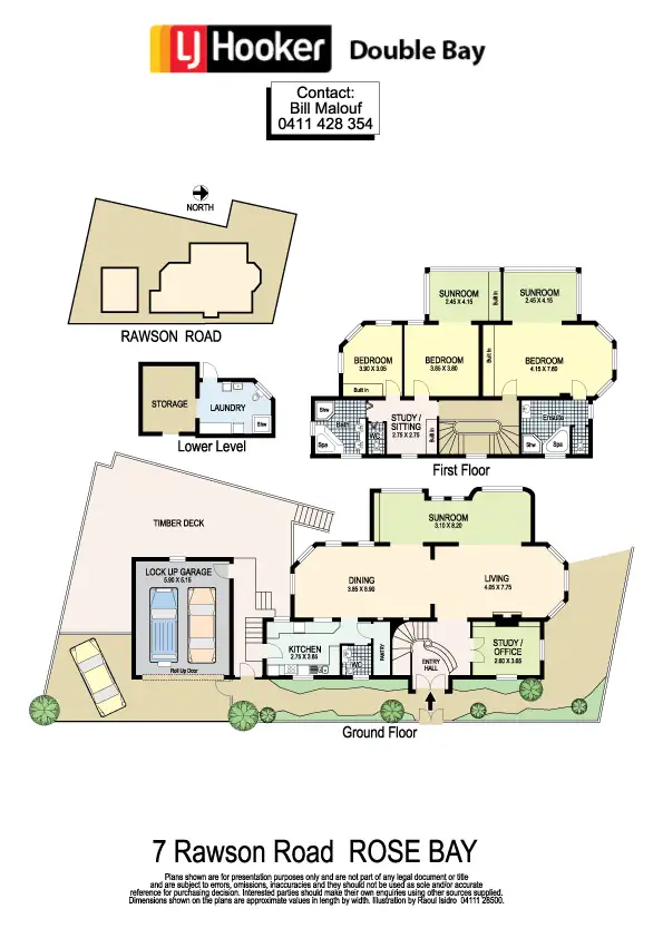Floorplan of Homely house listing, 7 Rawson Road, Rose Bay NSW 2029