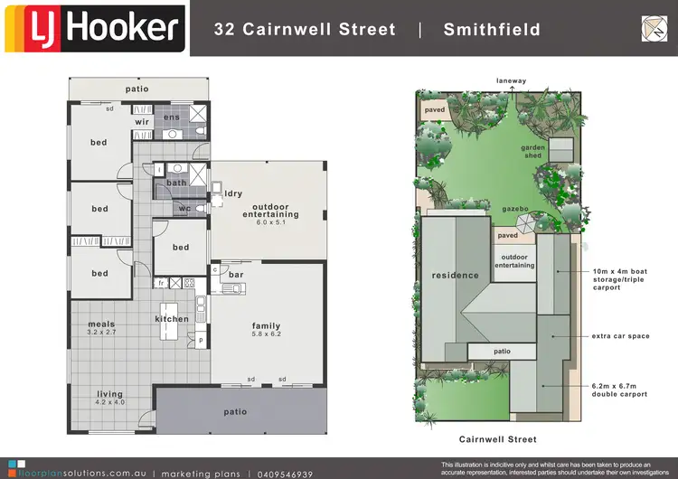 Floorplan of Homely house listing, 32 Cairnwell Street, Smithfield QLD 4878