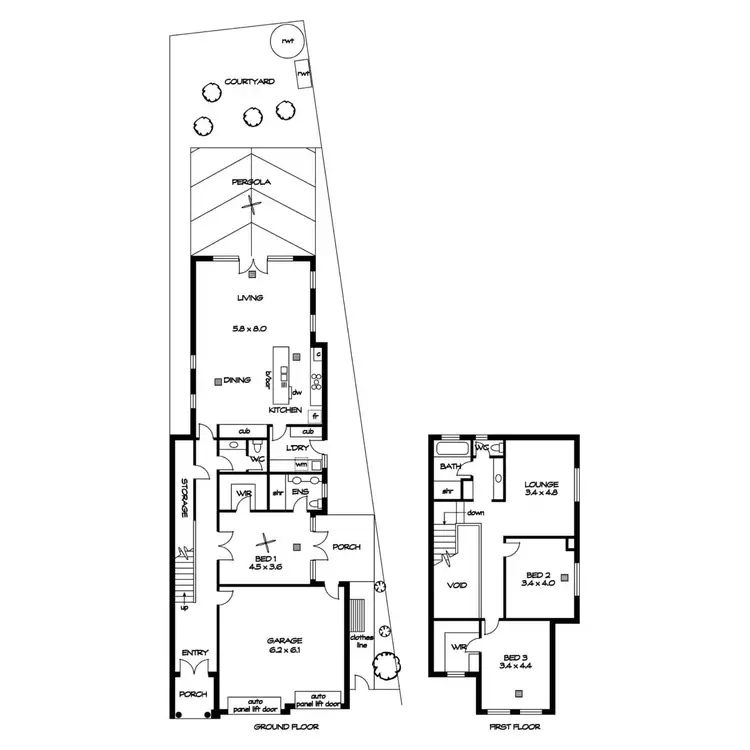 Floorplan of Homely townhouse listing, 32 Hoskin Avenue, Kidman Park SA 5025