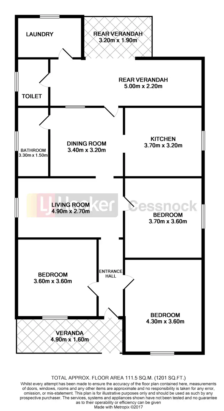 Floorplan of Homely house listing, 30 Moore Street, Cessnock NSW 2325