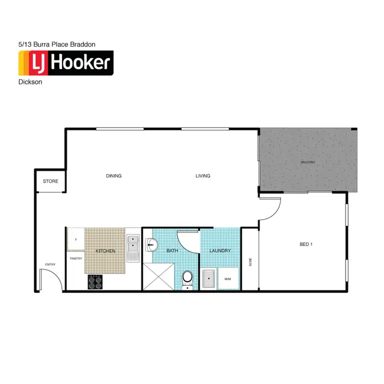Floorplan of Homely apartment listing, 5/13 Burra Place, Braddon ACT 2612