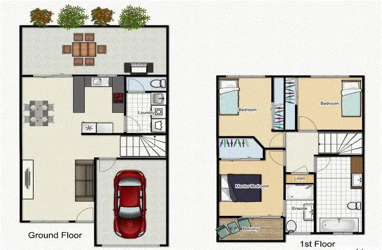 Floorplan of Homely townhouse listing, 37/8 Ruocco Street, Bracken Ridge QLD 4017