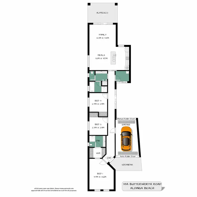 Floorplan of Homely house listing, 39A Butterworth Road, Aldinga Beach SA 5173