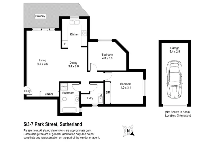 Floorplan of Homely unit listing, 5/3-7 Park Street, Sutherland NSW 2232