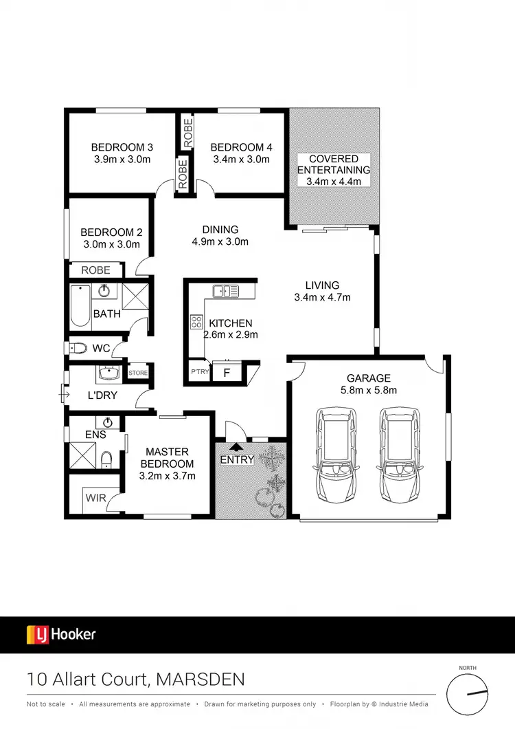 Floorplan of Homely house listing, 10 Allart Court, Marsden QLD 4132