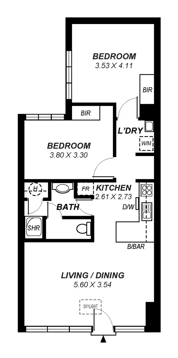 Floorplan of Homely apartment listing, 303/9 Paxtons Walk, Adelaide SA 5000