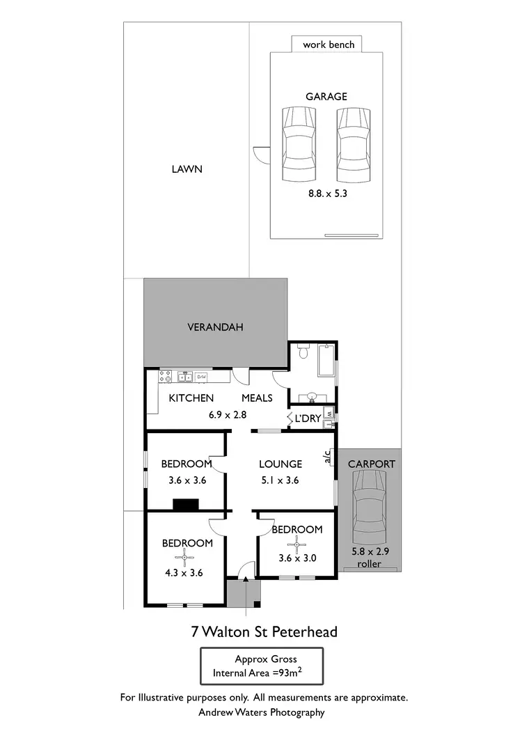 Floorplan of Homely house listing, 7 Walton Street, Peterhead SA 5016