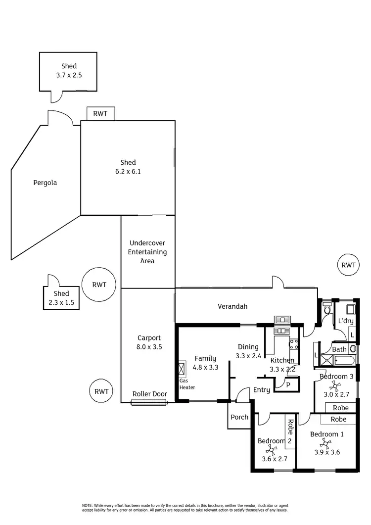 Floorplan of Homely house listing, 43 Cooke Street, Findon SA 5023