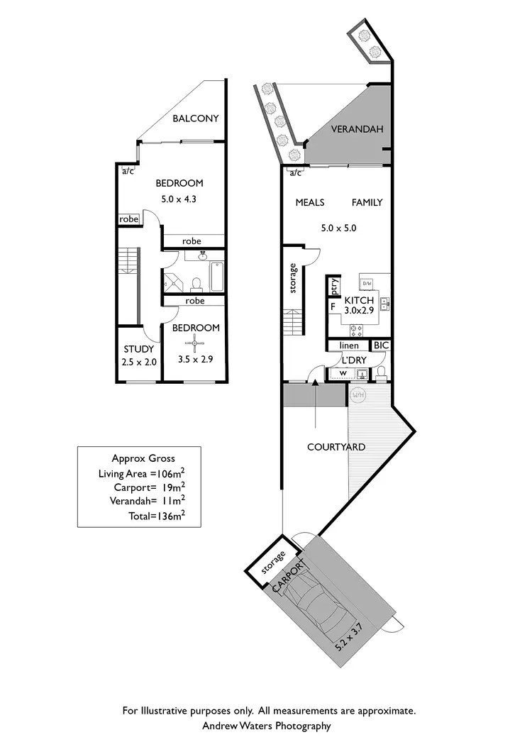 Floorplan of Homely townhouse listing, 43 Cormorant Court, West Lakes Shore SA 5020
