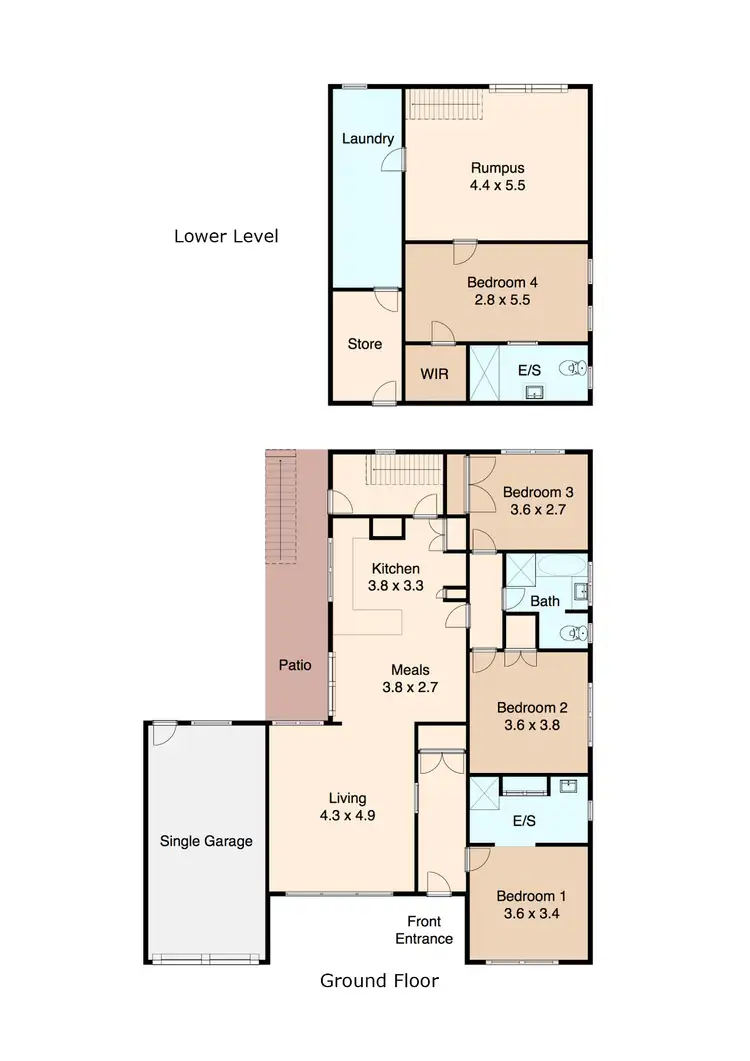 Floorplan of Homely house listing, 48 Fraser Crescent, Ocean Grove VIC 3226