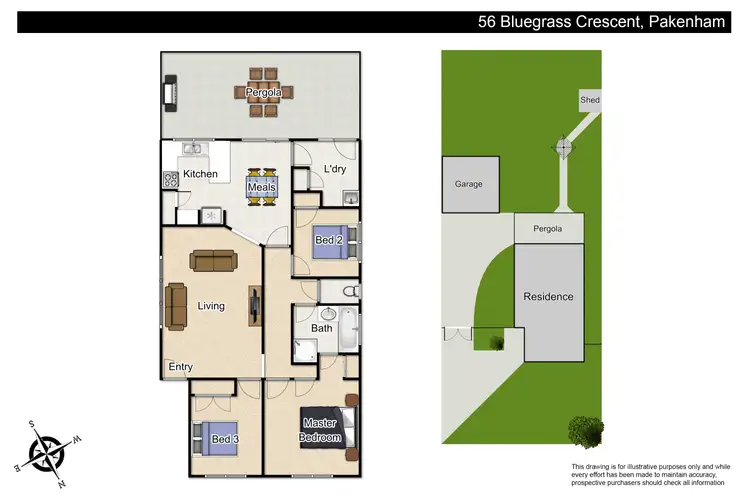 Floorplan of Homely house listing, 56 Bluegrass Crescent, Pakenham VIC 3810