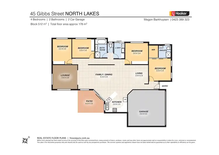 Floorplan of Homely house listing, 45 Gibbs Street, North Lakes QLD 4509