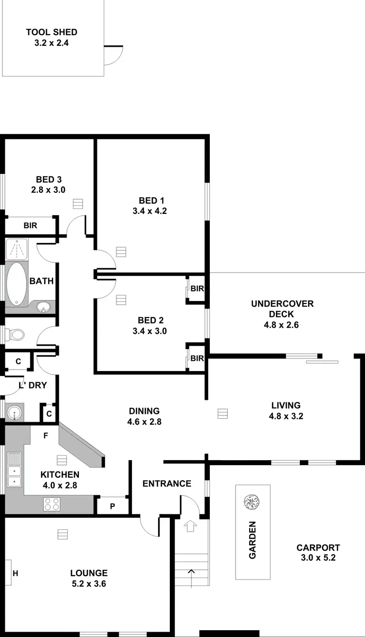 Floorplan of Homely house listing, 2 Korong Street, Hope Valley SA 5090