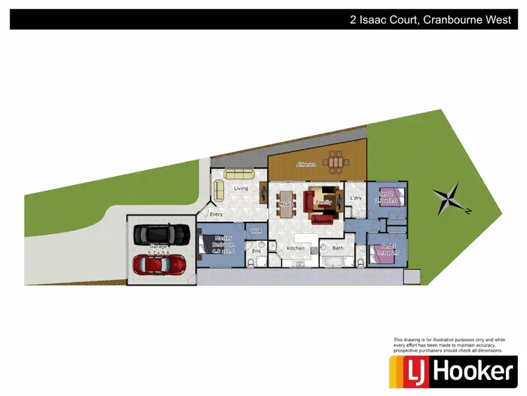 Floorplan of Homely house listing, 2 Isaac Court, Cranbourne West VIC 3977