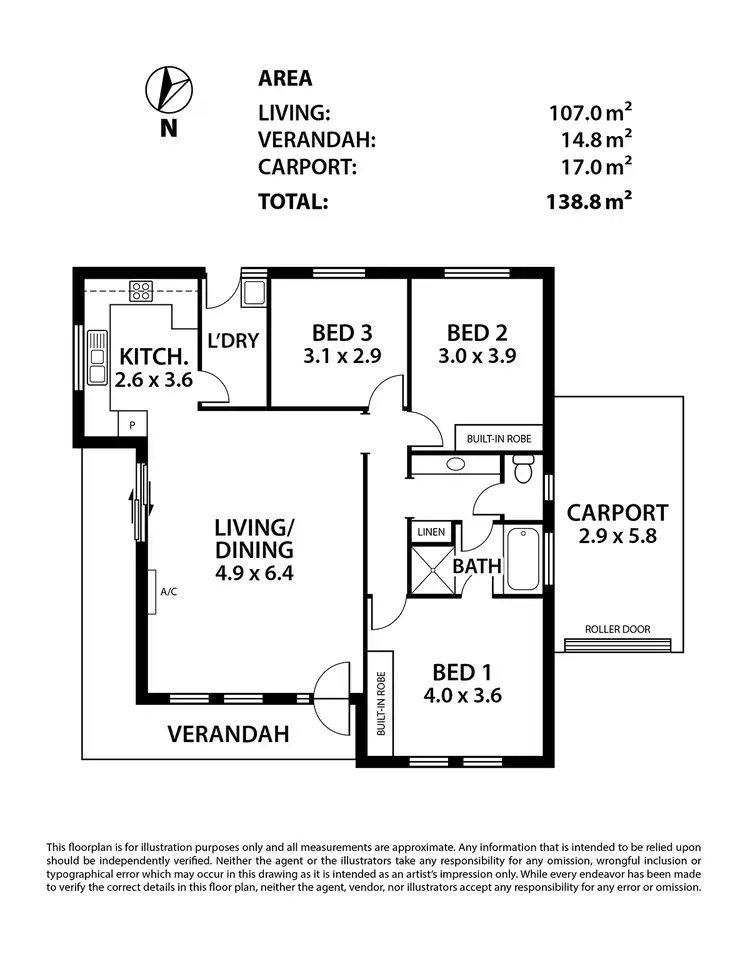 Floorplan of Homely house listing, 1/71 Strathmont Drive, Strathalbyn SA 5255