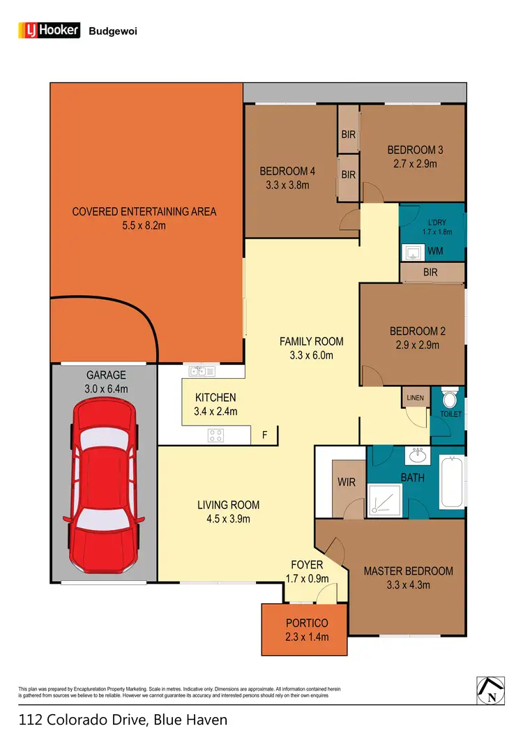 Floorplan of Homely house listing, 112 Colorado Drive, Blue Haven NSW 2262