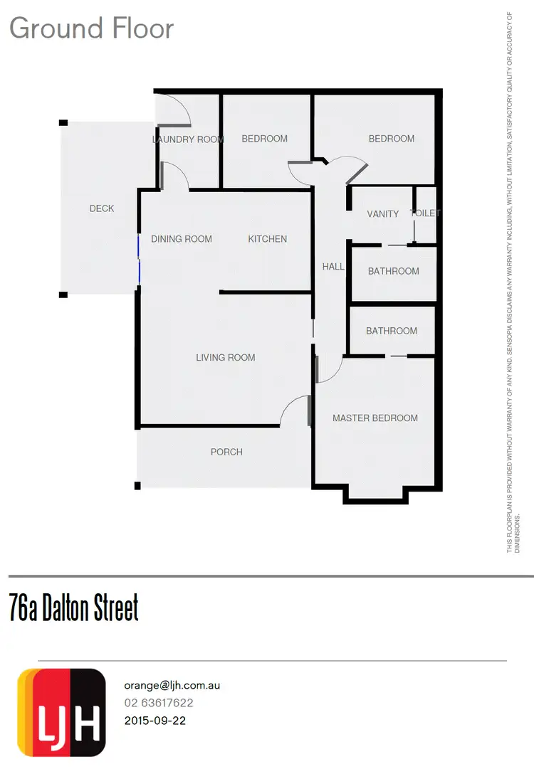 Floorplan of Homely villa listing, 76a Dalton Street, Orange NSW 2800