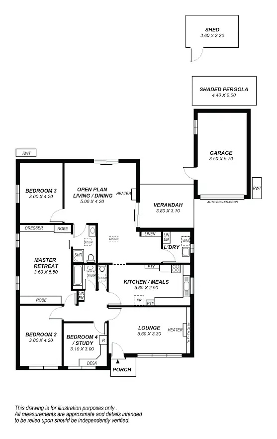 Floorplan of Homely house listing, 3 Market Street, Marion SA 5043