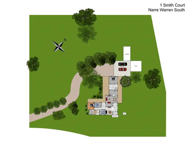 Floorplan of Homely house listing, 1 Smith Court, Narre Warren South VIC 3805