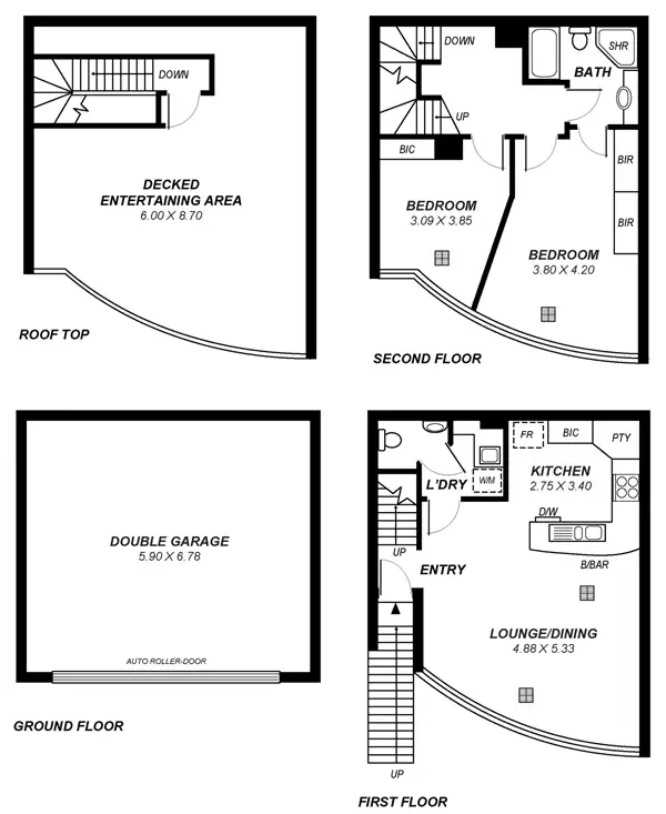 Floorplan of Homely townhouse listing, 1/53 Queen Street, Norwood SA 5067