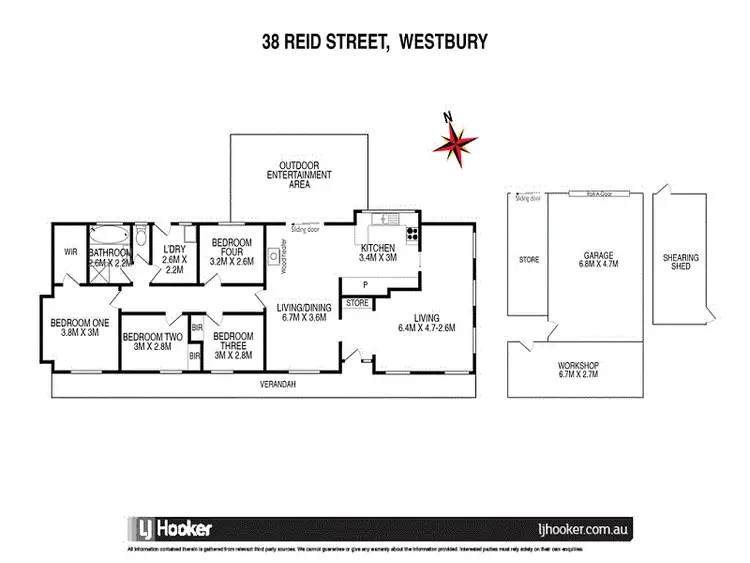 Floorplan of Homely house listing, 38 Reid Street, Westbury TAS 7303