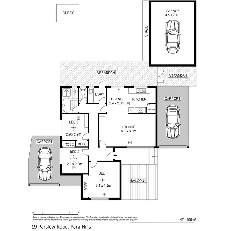 Floorplan of Homely house listing, 19 Parslow Road, Para Hills SA 5096