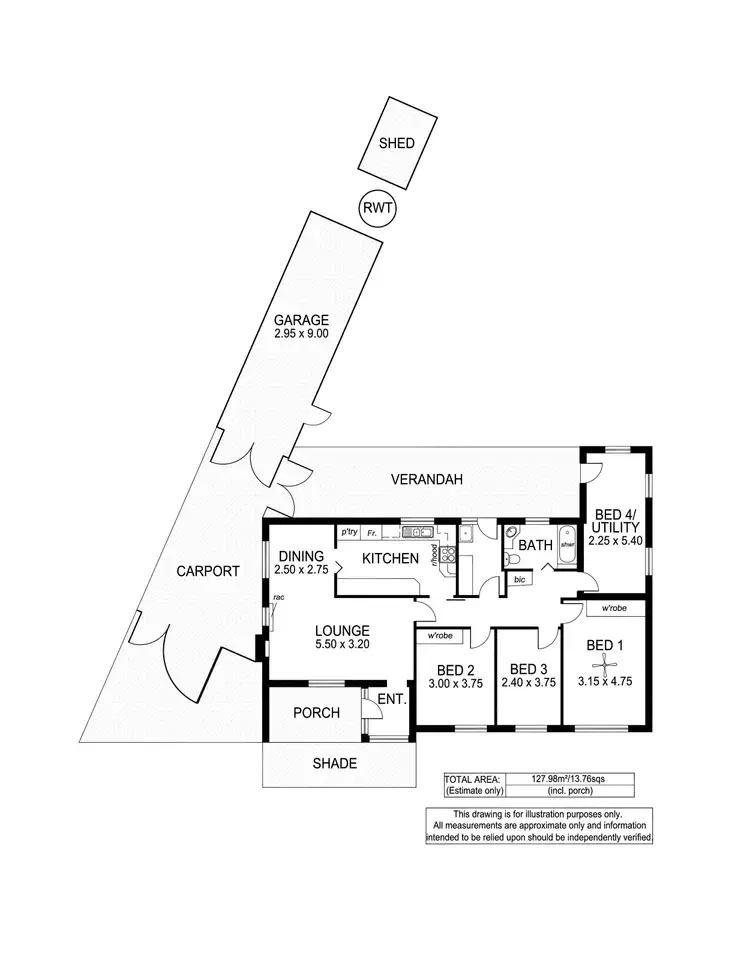 Floorplan of Homely house listing, 5 Everest Avenue, Morphettville SA 5043