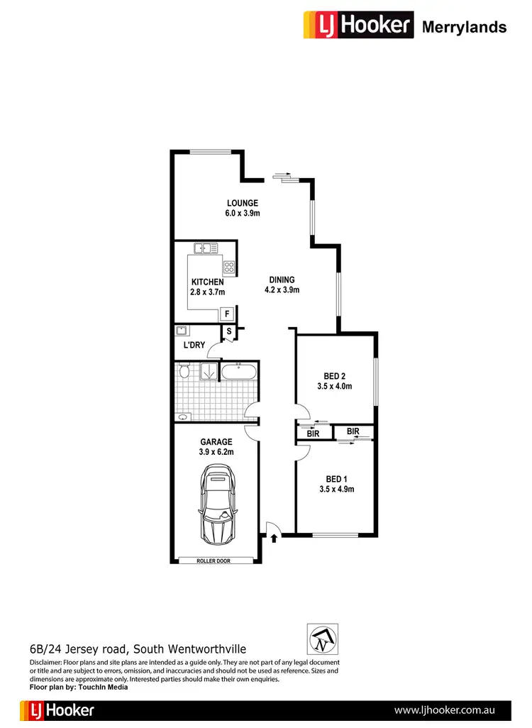 Floorplan of Homely villa listing, 6B/24 Jersey Rd, South Wentworthville NSW 2145