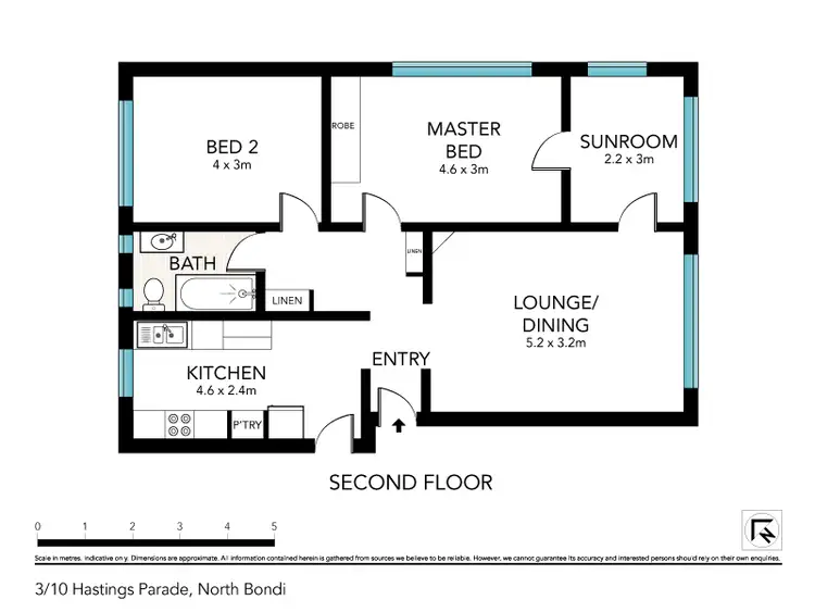 Floorplan of Homely house listing, 3/10 Hastings Parade, North Bondi NSW 2026