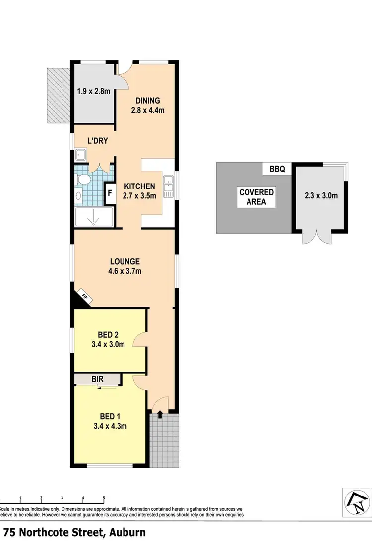 Floorplan of Homely house listing, 75 Northcote Street, Auburn NSW 2144