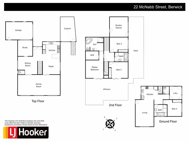 Floorplan of Homely house listing, 22 Mcnabb Street, Berwick VIC 3806