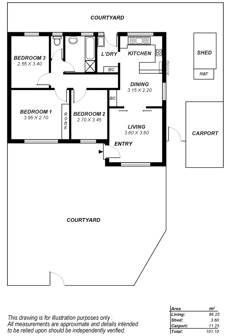Floorplan of Homely unit listing, 4/35 Jersey Avenue, Kilburn SA 5084