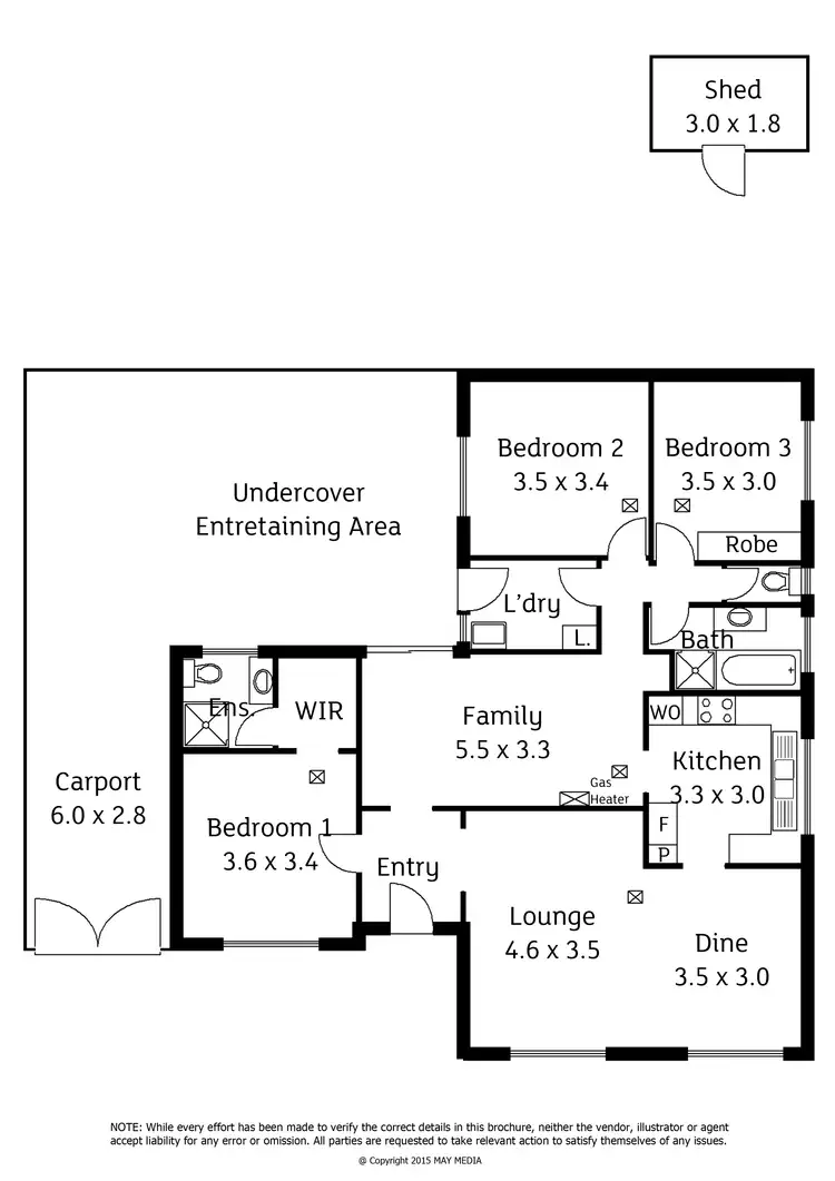 Floorplan of Homely house listing, 75 Emmerson Drive, Morphett Vale SA 5162