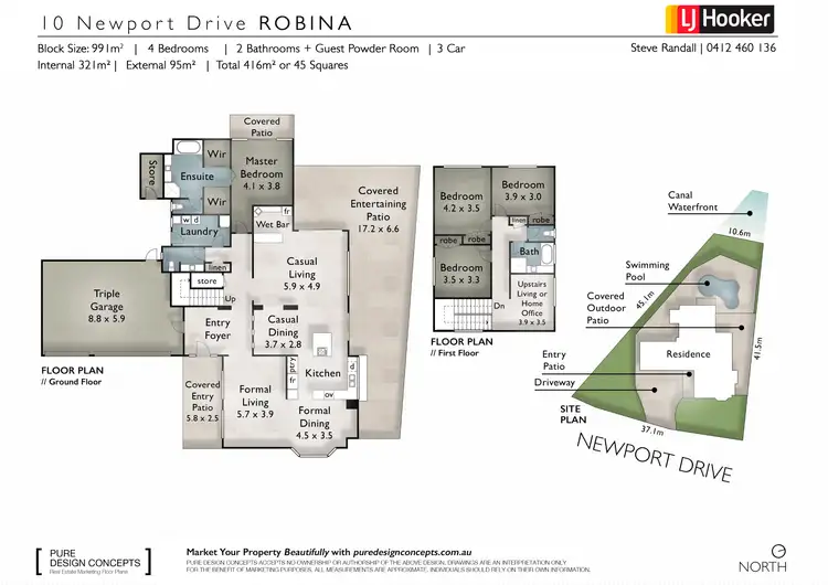 Floorplan of Homely house listing, 10 Newport Drive, Robina QLD 4226
