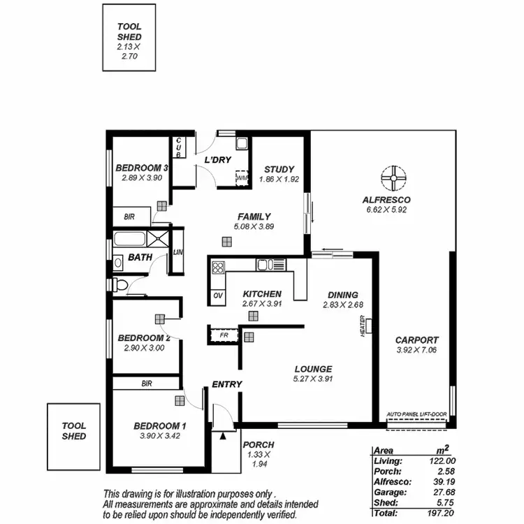 Floorplan of Homely house listing, 27 Kestral Way, Modbury Heights SA 5092
