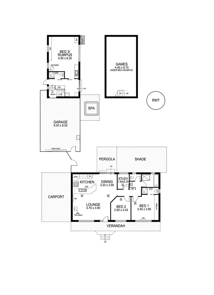 Floorplan of Homely house listing, 4 Bay Street, Seacombe Gardens SA 5047