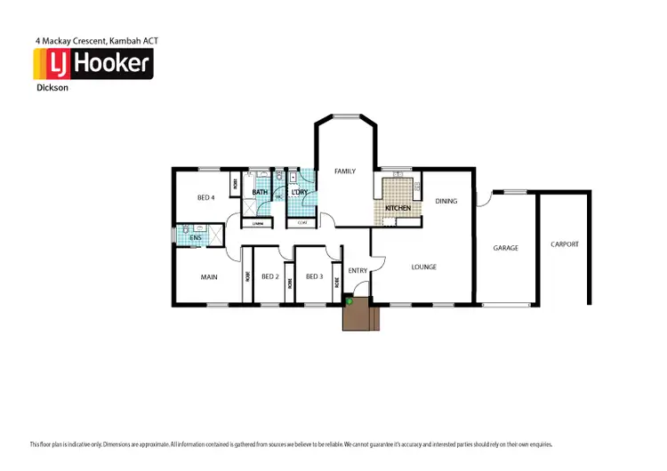 Floorplan of Homely house listing, 4 Mackay Crescent, Kambah ACT 2902