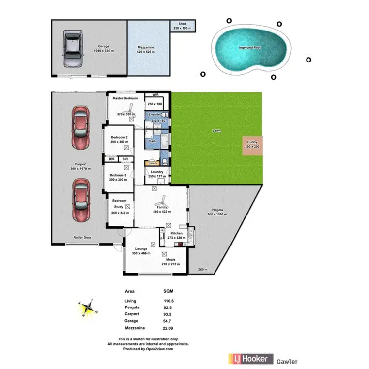 Floorplan of Homely house listing, 38 Rau Avenue, Evanston SA 5116