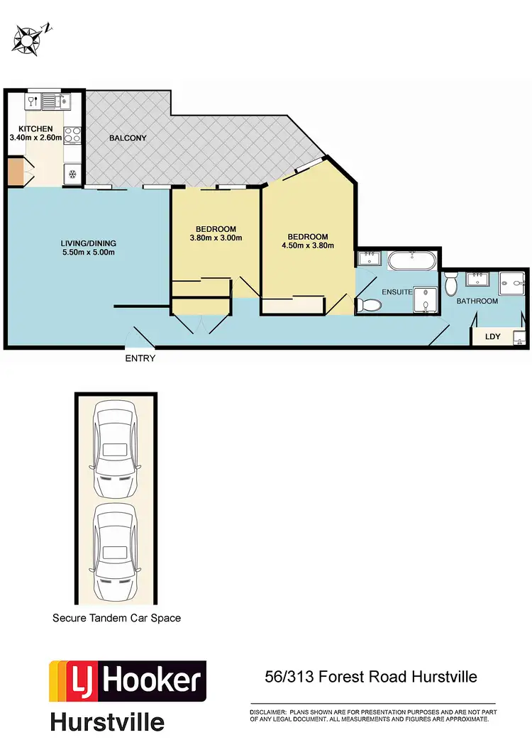 Floorplan of Homely apartment listing, 56/313 Forest Road, Hurstville NSW 2220