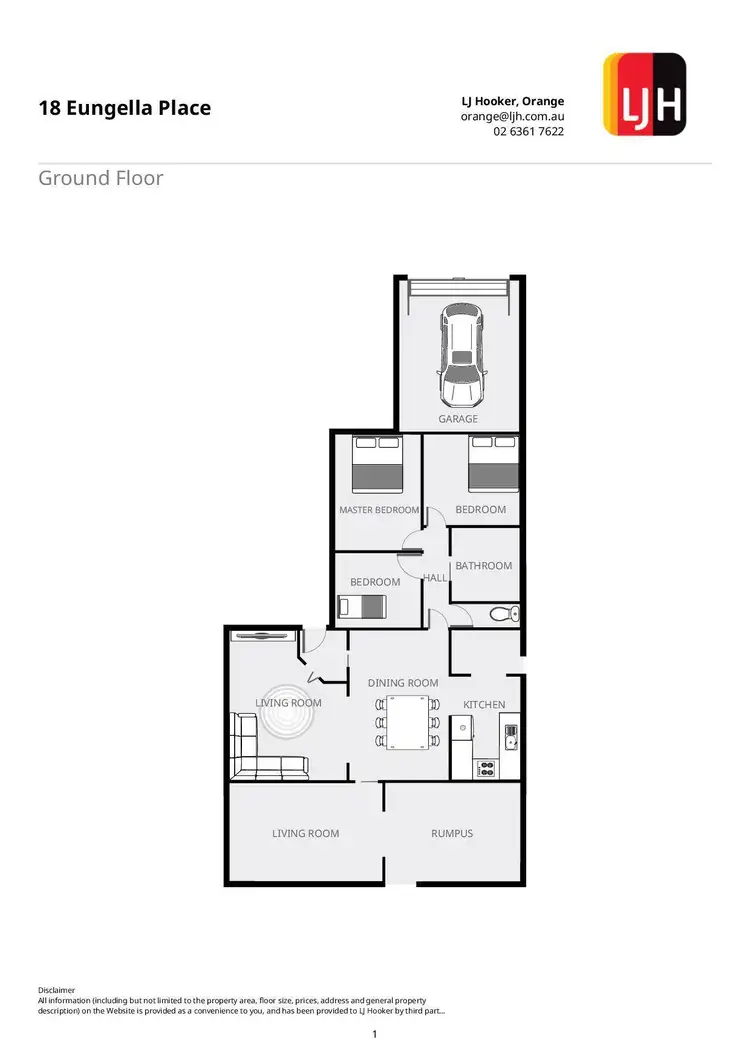 Floorplan of Homely house listing, 18 Eungella Place, Orange NSW 2800