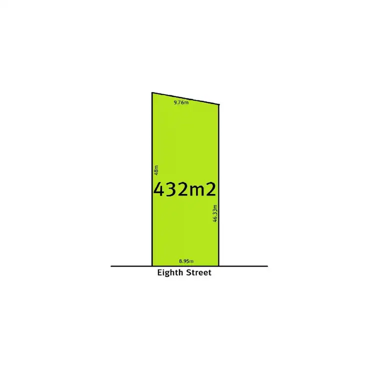 Floorplan of Homely land listing, 48 Eighth Street, Gawler South SA 5118