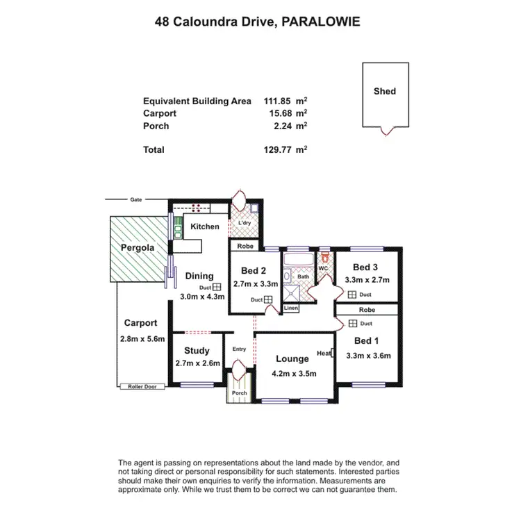 Floorplan of Homely house listing, 48 Caloundra Drive, Paralowie SA 5108