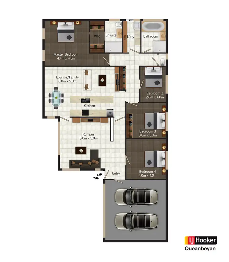 Floorplan of Homely house listing, 42B Munro Road, Queanbeyan NSW 2620