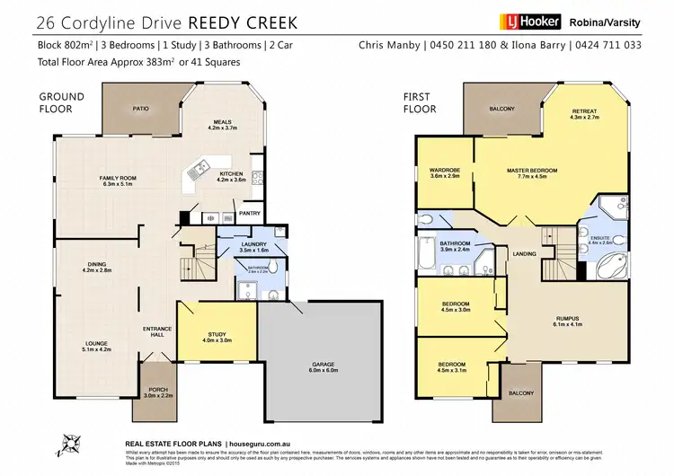 Floorplan of Homely house listing, 26 Cordyline Drive, Reedy Creek QLD 4227