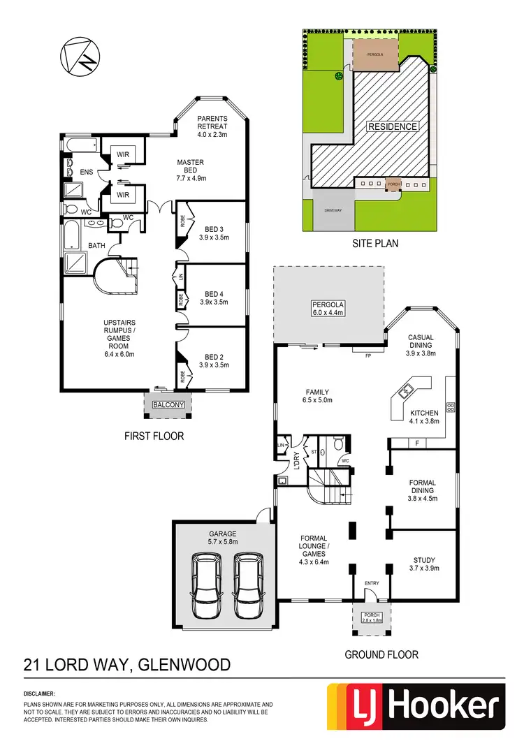 Floorplan of Homely house listing, 21 Lord Way, Glenwood NSW 2768