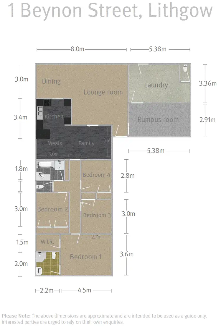 Floorplan of Homely house listing, 1 Beynon Street, Lithgow NSW 2790