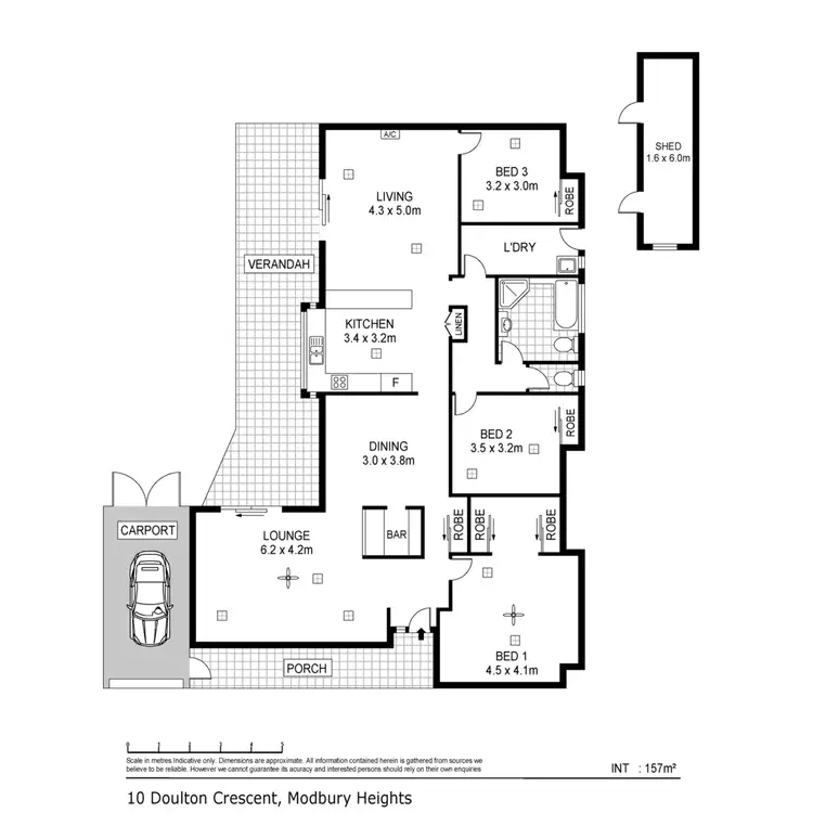 Floorplan of Homely house listing, 10 Doulton Crescent, Modbury Heights SA 5092