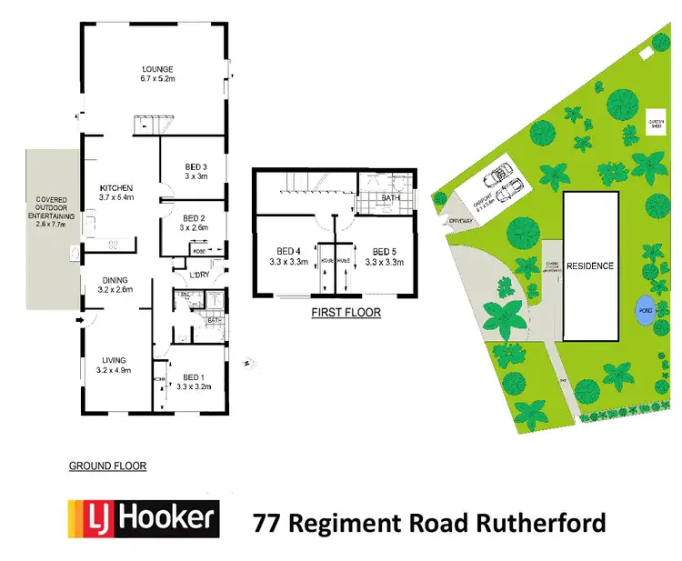 Floorplan of Homely house listing, 77 Regiment Road, Rutherford NSW 2320