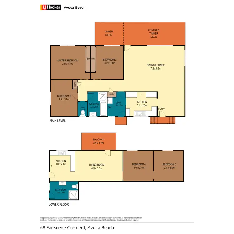 Floorplan of Homely house listing, 68 Fairscene Crescent, Avoca Beach NSW 2251