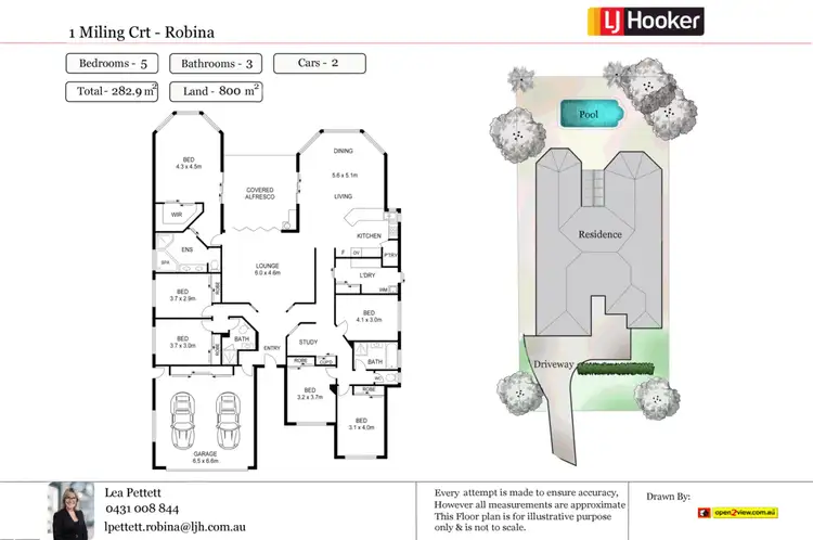 Floorplan of Homely house listing, 1 Miling Court, Robina QLD 4226